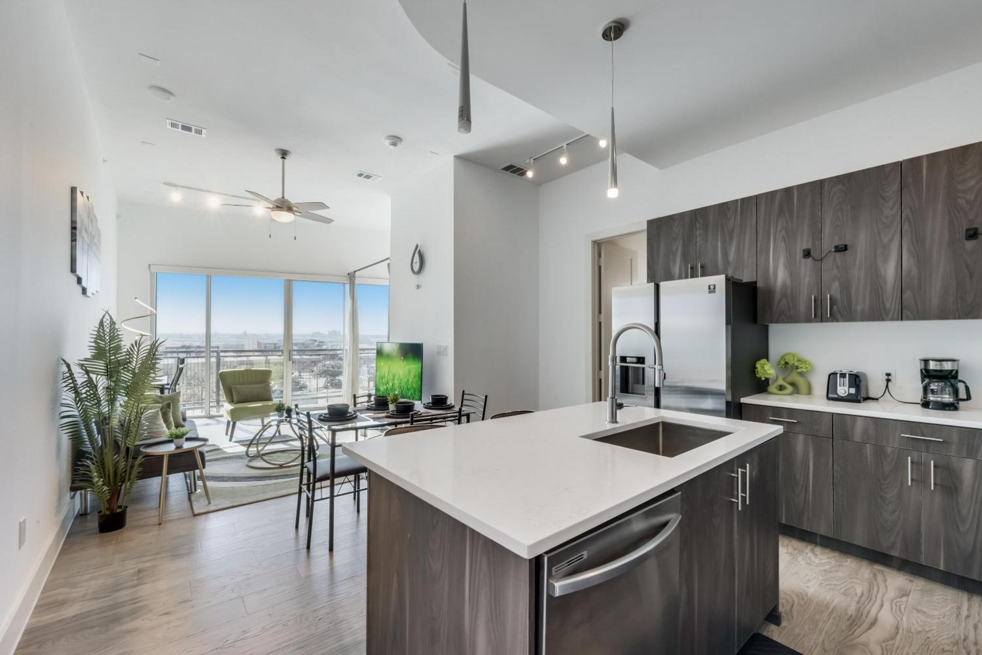 Snappy Loft Style 2Br I Gym I Parking I Workspace Dallas Kültér fotó